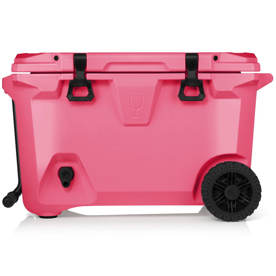 Neon Pink BruTank 55-Quart Rolling CoolerBruTank 55-Quart Rolling Cooler